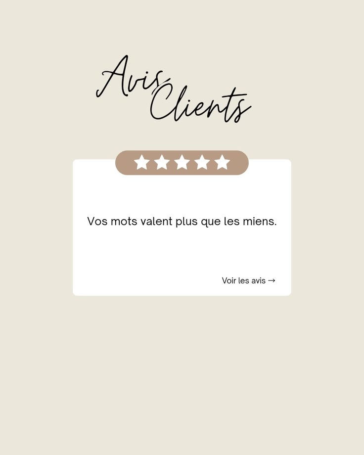 #avis retour cliente sur les produit MWA